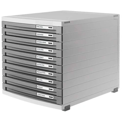 Afbeelding van HAN CONTUR 1510 19 Ladebox Lichtgrijs DIN A4, B5, C4 Aantal lades: 10