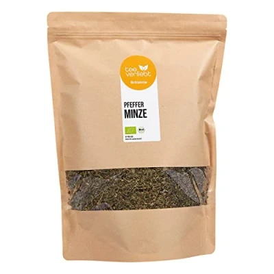 Afbeelding van FRUTEG Bio Peppermint Tea 1 kg Losse kruidenthee pepermunt Vers gedroogde muntkavels Verfrissend en rustgevend van gecertificeerde biologische landbouw 1000 g