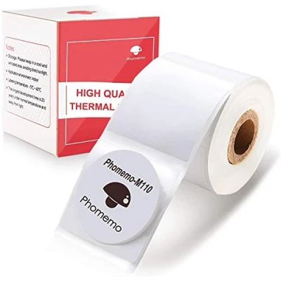 Afbeelding van Phomemo Multifunctioneel thermisch etiket zelfklevend etiket, compatibel met Phommeo M200/M110/M120/M220/M221 labelprinter, 30 x mm, 140 etiketten/rol