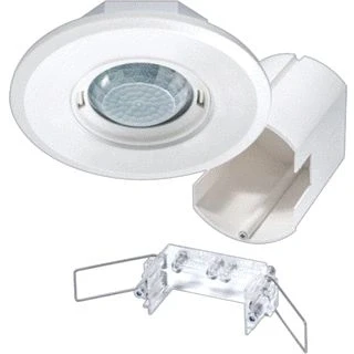 Afbeelding van Esylux vlakke aanwezigheids sensor voor plafondinbouw 360 graden bereik ca d 8m op 2 5m hoogte afstand bedienbaar klemaansluiting ep10428555
