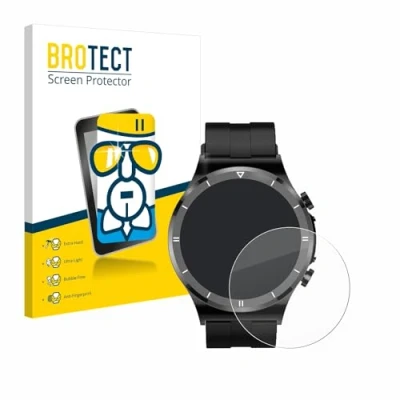 Afbeelding van BROTECT Screenprotector voor Sanorum Smartwatch 1.39&quot; Folie Beschermfolie Beschermglas transparant
