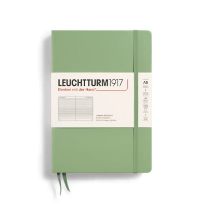 Afbeelding van Leuchtturm Notitieboek A5 Hardcover Sage Gelinieerd