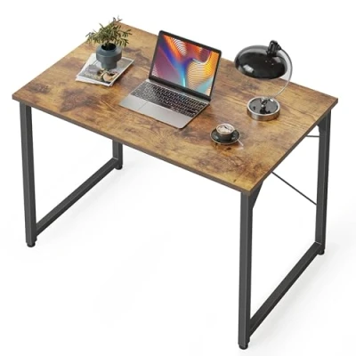 Afbeelding van 81.3 32&quot; computerbureau thuiskantoor laptop bureau moderne eenvoudige stijl bruin