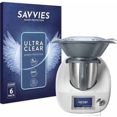 Afbeelding van Savvies (6 Stuks) Schermbeschermer voor Vorwerk Thermomix TM5/ Bimby TM5 Screen Protector Ultra Transparant