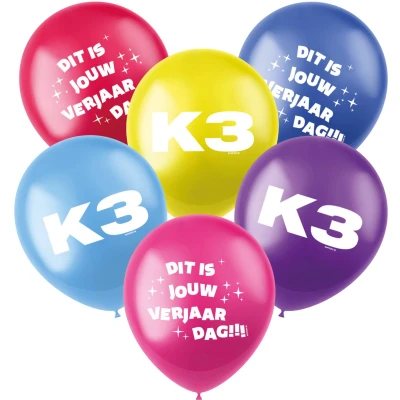 Afbeelding van K3 Ballonnen 6 stuks