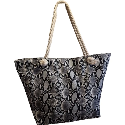 Afbeelding van Strandtas XL Big Shopper Zwemtas Snake Grey
