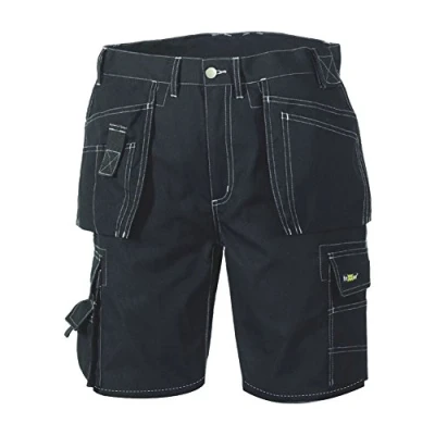 Afbeelding van teXXor Canvas Shorts &quot;Bermuda&quot;, korte werk/werkbroek, maat 64, zwart, 4341