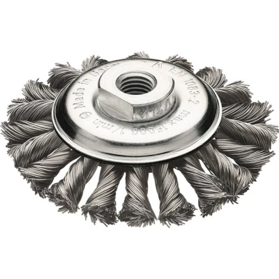 Afbeelding van Lessmann Staaldraadborstel d. 115 mm M14 draaddikte 0,5 staal 12 15000 min ¹ 1 stuk 472257WZ