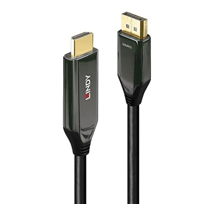 Afbeelding van LINDY DisplayPort naar HDMI 8K60 adapterkabel actief 1m
