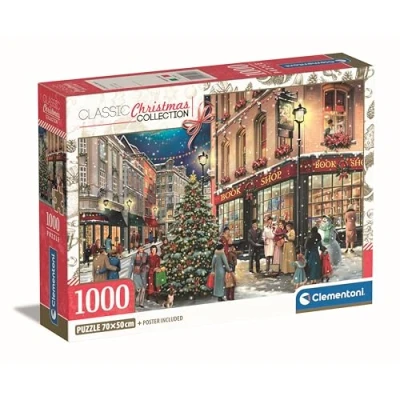 Afbeelding van Clementoni 39925 A Christmas Stroll Puzzel 1000 stukjes, voor volwassenen, gemaakt in Italië, Multicolor 39925, meerkleurig, 70 x 50 cm