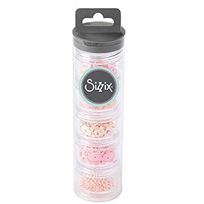 Afbeelding van Sizzix Pailleten &amp; Parels 664602, kersenbloesem, 5 pack, roze, eenheidsmaat