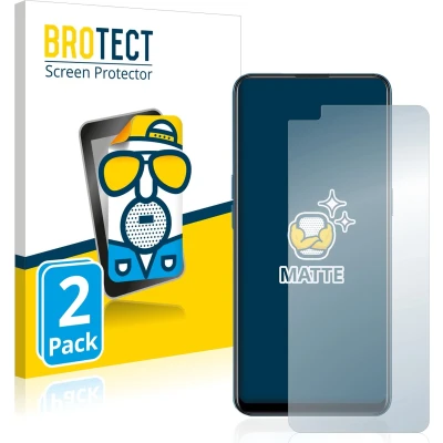Afbeelding van BROTECT (2 Stuks) Antireflecterende Beschermfolie voor Oppo Reno 4 5G Anti Glare Screen Protector, Mat, Ontspiegelend