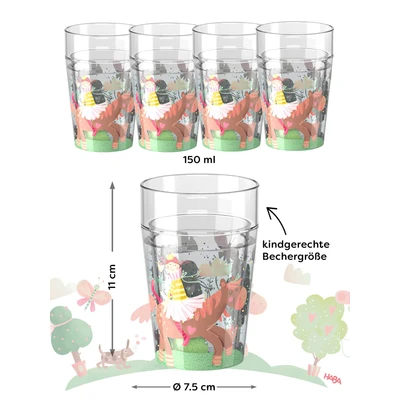 Afbeelding van HABA Spel &#039; Glitzerbecher gemengde kleuren