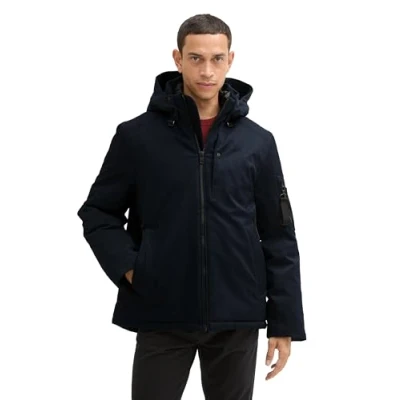 Afbeelding van TOM TAILOR Heren 1042206 jas, 36462 Sky Captain Melange, L, L