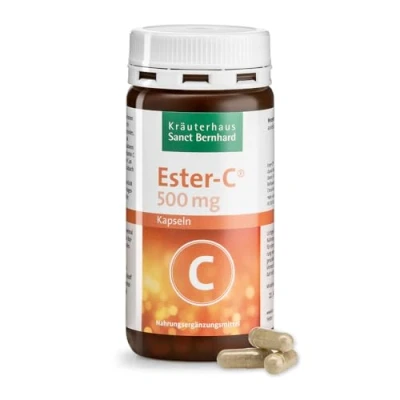 Afbeelding van Sanct Bernhard Ester C® capsules, maagvriendelijk, snelle opname in het bloed, inhoud 120 capsules