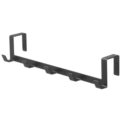 Afbeelding van Yamazaki Deurhaak Smart Met 5 Haken Zwart 30x7x6cm