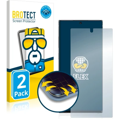 Afbeelding van BROTECT Screenprotector voor Samsung Galaxy Note 10 Plus / 5G Folie Beschermfolie transparant volledig dekking (2 Stuks)