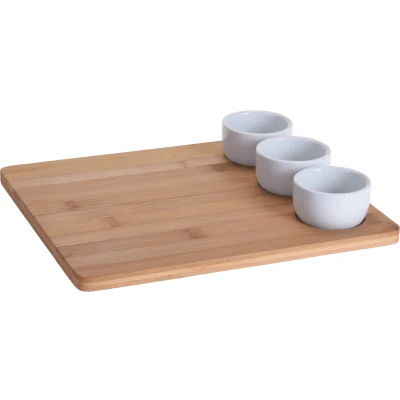 Afbeelding van Outlet Duiven Sushiset bamboe porselein 4 delig