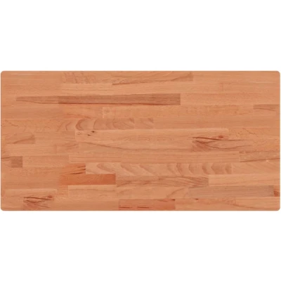 Afbeelding van Wastafelblad 100x50x1,5 cm massief beukenhout
