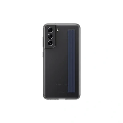 Afbeelding van Samsung Galaxy S21 FE Hoesje Siliconen en TPU (zacht) Softcase/Backcover Donkergrijs Telefoonhoesje
