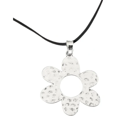 Afbeelding van Ketting Bloem zilverkleur verstelbaar Charme Bijoux