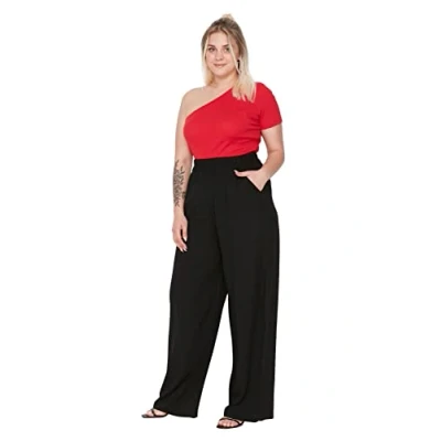 Afbeelding van Trendyol Normale taille Loszittend Grote maten broek