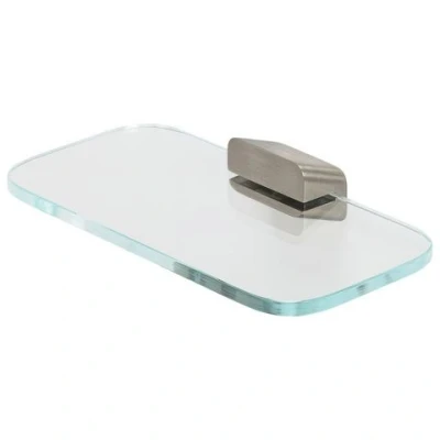 Afbeelding van Geesa shift planchet zeephouder geborsteld rvs transparant glas 919903 05