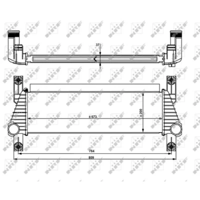 Afbeelding van Intercooler, inlaatluchtkoeler NRF 30918