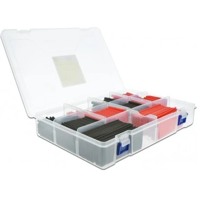 Afbeelding van Delock Krimpkous Assortimentsdoos rood/zwart 520 stuks