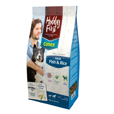 Afbeelding van Hobbyfirst Canex Adult Fish &amp; Rice 12 KG (384249)