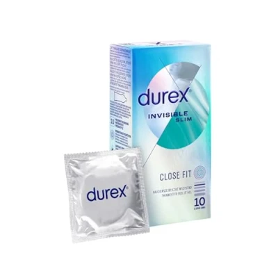 Afbeelding van Durex Invisible condooms extra dun voor een intense sensatie tijdens het vrijen (Close Fit 10)