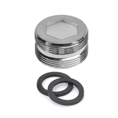 Afbeelding van Messing Kraan Adapter, 24mm Mannelijke Draad naar NPT Tap Connector Waterzuiveraar Beluchter Adapter