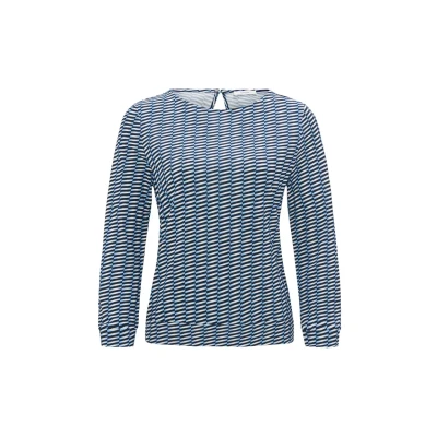 Afbeelding van Opus Dreiviertelarm Susta Longsleeve, Dames, Maat: 36, Blue salt