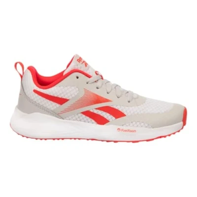Afbeelding van Reebok Energen RUN Unisex Hardloopschoenen voor op de weg kinderen, Maat: 36.5, Mistgrey/white/energy red Pu