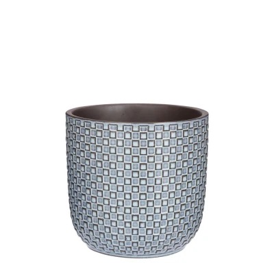 Afbeelding van Mica Decorations Daan Bloempot H17,5 x Ã ̃19 cm Blauw