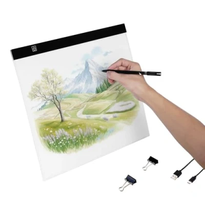 Afbeelding van VEVOR LED licht tafellamp tablet B4 tracing pad USB aangedreven lichtbak