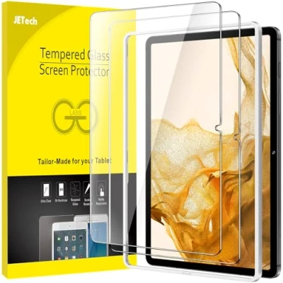 Afbeelding van JETech Screen Protector voor Samsung Galaxy Tab S8 2022 / S7 2020 11 Inch met Eenvoudige Installatietool, Gehard Glas Schermbeschermer, HD Doorzichtig, 2 Stuks
