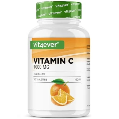Afbeelding van Vitamine C 1000 mg 365 tabletten Vit4ever