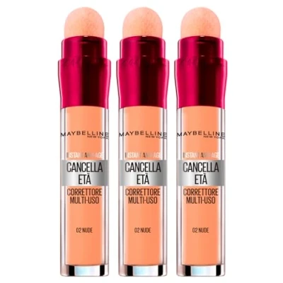 Afbeelding van 3 x Maybelline New York oude correctieroller vloeistof multifunctionele kleur 02 Nude correctierollers