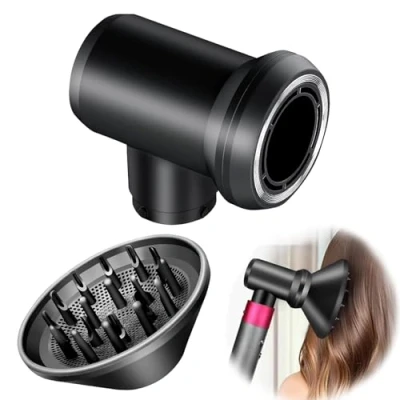 Afbeelding van Diffuser en adapter voor Dyson Airwrap Styler in een haardrogercombinatie