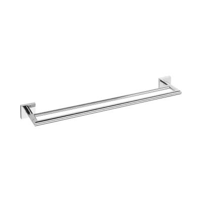 Afbeelding van Dubbele Handdoekhouder Sapho X Square Hangend 65x5.5 cm Chroom