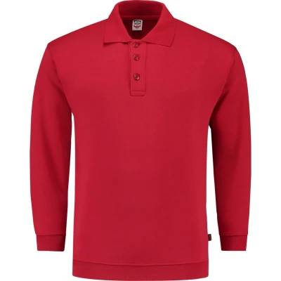 Afbeelding van Tricorp 301005 Polosweater Boord Rood 7XL
