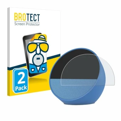 Afbeelding van BROTECT (2 Stuks) Antireflecterende Beschermfolie voor Amazon Echo Spot (2024) Anti Glare Screen Protector, Mat, Ontspiegelend