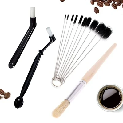 Afbeelding van Koffie Reinigingsborstel, Xiuyer 13 Stuks Thee Bean Grounds Cleaner Tool Set voor Grinder Espresso Machine Groepshoofden Thuis Keuken Levering