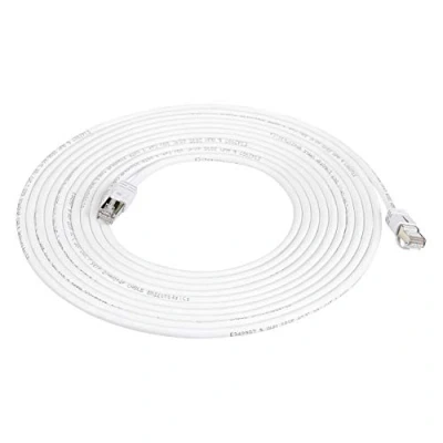 Afbeelding van Amazon Basics Ethernet patchkabel, RJ45 Cat7, hoge snelheid, wit, 6 meter, set van 1