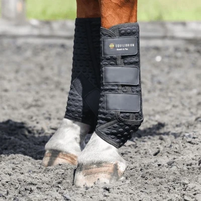 Afbeelding van Equilibrium Beenbeschermers Stretch &amp; Flex Training Zwart M