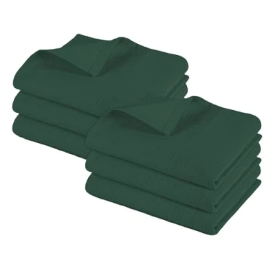 Afbeelding van PagnannoHotel Quality Kitchen theedoeken &amp; Waffle Weave theedoekProfessioneel katoen 45x70cmAbsorberende sneldrogende theedoeken, keuken en barhanddoeken (Pack van 6 (45x70cm), wafel smaragdgroen)