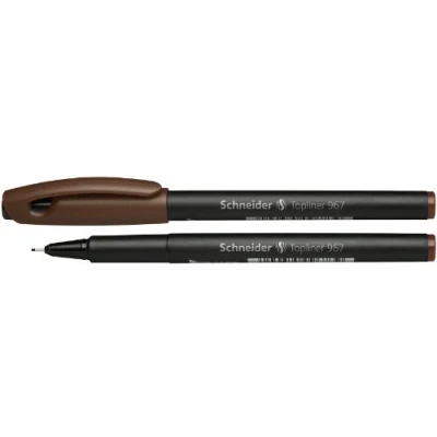 Afbeelding van 10x Fineliner Schneider Topliner 967 0,4mm bruin