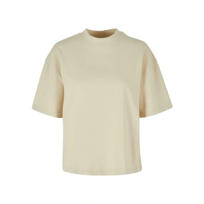 Afbeelding van Urban Classics Organic Heavy SLIT Tshirt basic, Dames, Maat: 4XL, Sand