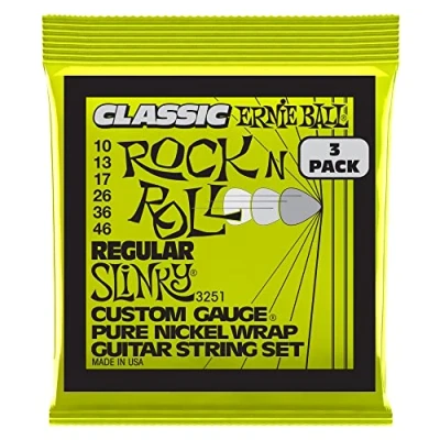 Afbeelding van Ernie Ball 3251 Regular Slinky Classic Rock &#039;n Roll 10 46 snaren voor elektrische gitaar (3 sets)